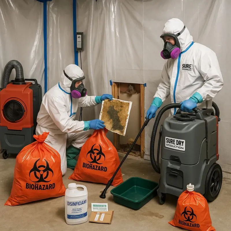 Contaminated Water Handling Protocols process in Cayuco, PR